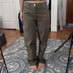 Zara Green Cargo Pants